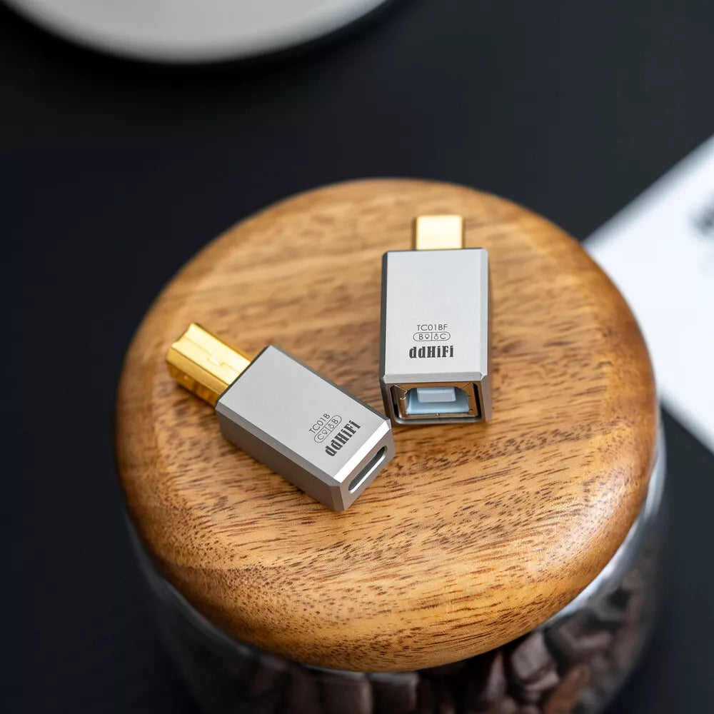 DD ddHiFi TC01BF/TC01B HiFi Quality USB B to USB C Audio Decoder Adapter Converter - Perfect for Studio Recording, HiFi Systems & Mobile Devices