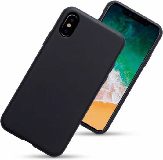 Apple iPhone X Gel Case - Slim Protective Cover, Shockproof & Anti-Scratch, Soft TPU Material - Perfect for Daily Use, Travel & Outdoor Activities (Black)