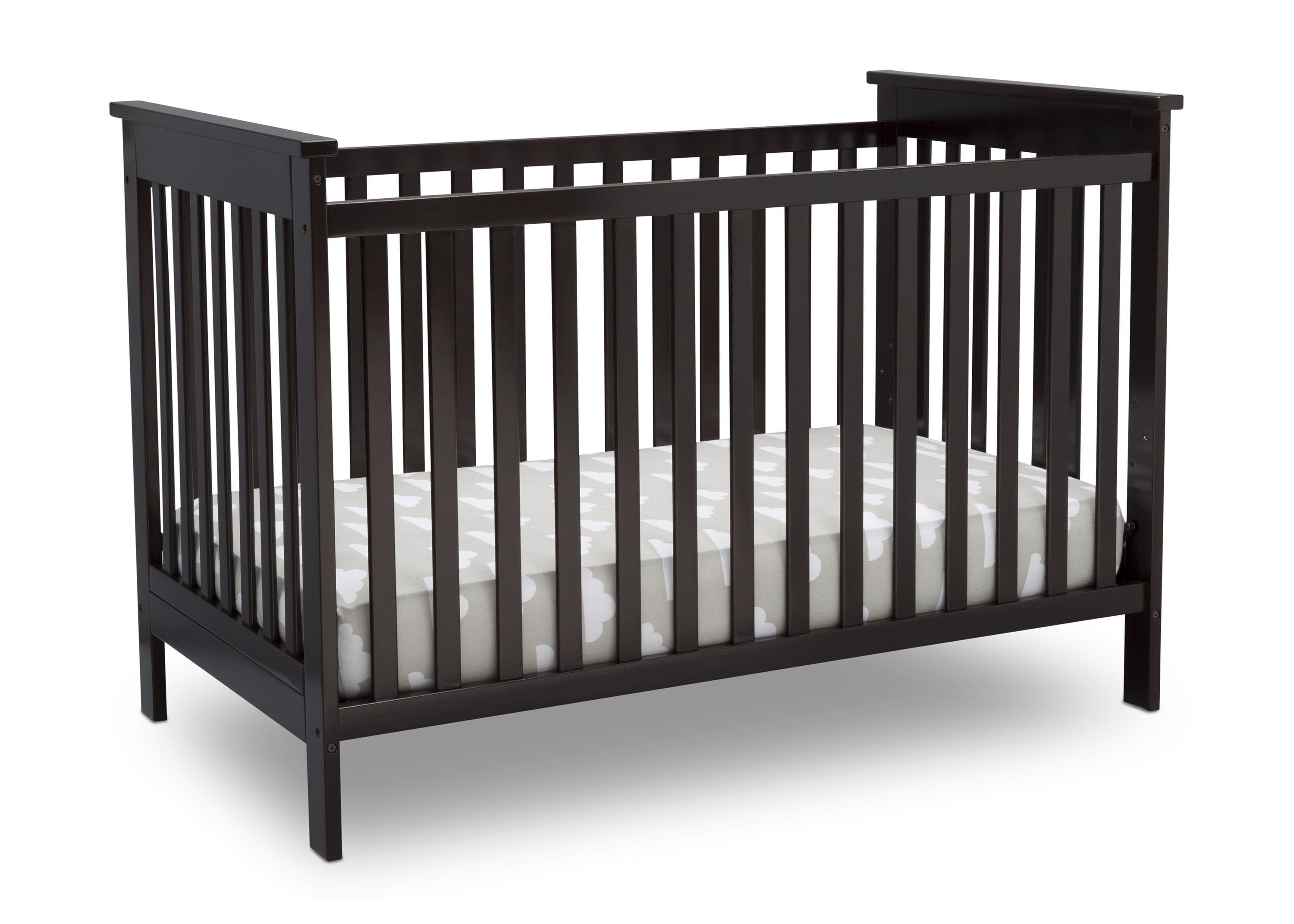 Adley 3-in-1 Convertible Baby Crib - Toddler Bed & Daybed - Safe Nursery Furniture for Newborns & Kids - Perfect for Bedrooms, Daycare & Guest Rooms