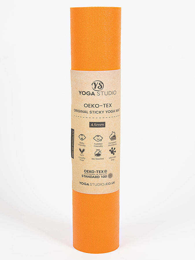 Eco-Friendly Oeko Tex Certified 4.5mm Extra Long & Wide Yoga Mat for Home & Studio Practice - Perfect for Hot Yoga, Pilates, and Meditation
