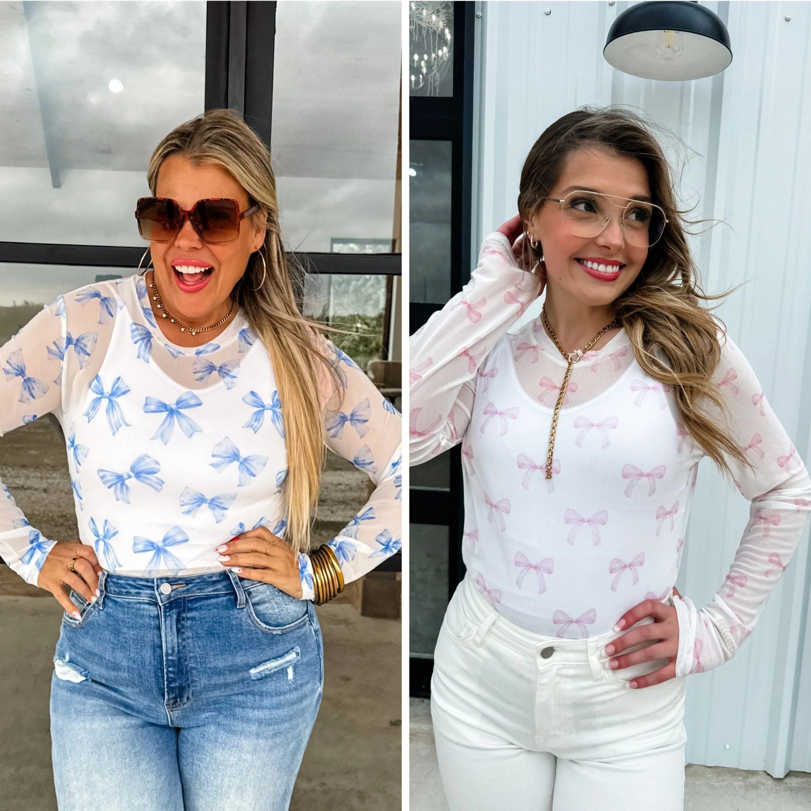 Chrissa Bow Mesh Tops for Women - Elegant Sleeveless Blouse in 2 Colors (Black & White) | Perfect for Party, Date Night & Summer Outfits