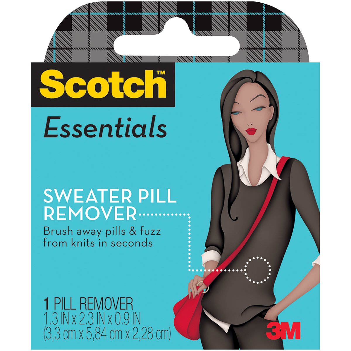 Scotch Essentials Sweater Pill Remover (W-110-A) - Lint & Fuzz Remover for Clothes - Perfect for Sweaters, Jackets & Blankets - Gentle Fabric Shaver for Home & Travel Use