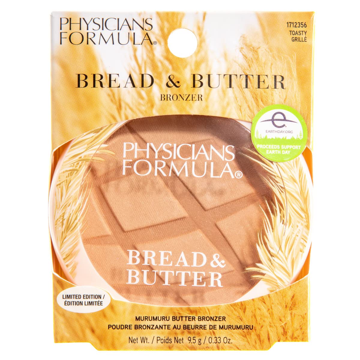 Physicians Formula Murumuru Butter Bronzer in Toasty - Nourishing Blend for a Luminous Finish | Dermatologist Tested, Hypoallergenic, Vegan & Cruelty-Free | Perfect for Everyday Glow & Contouring