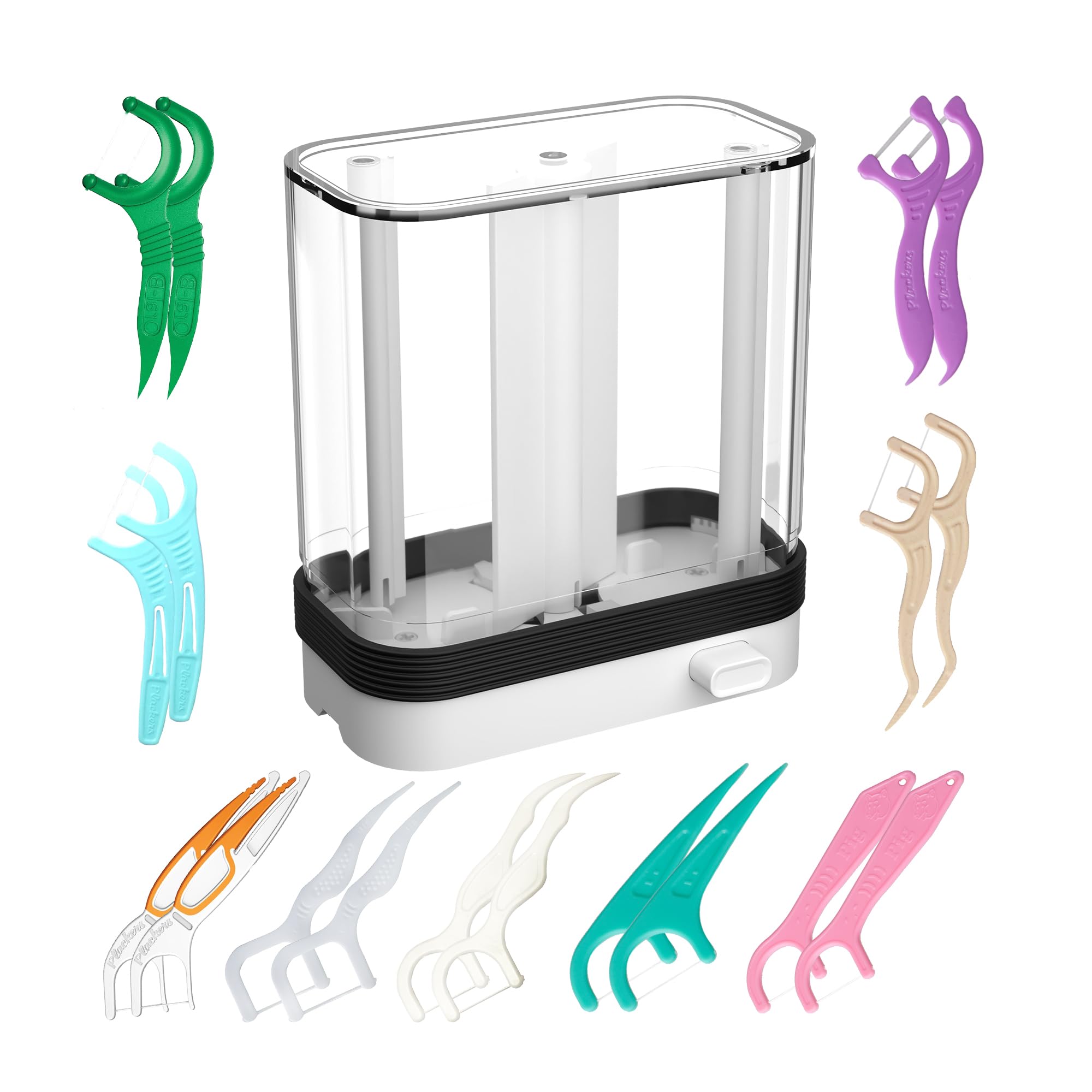 Empty Floss Pick Holder | Portable Dental Floss Dispenser for Teeth Cleaning | Travel-Friendly Flosser Case | Perfect for Home, Office & Travel Oral Care