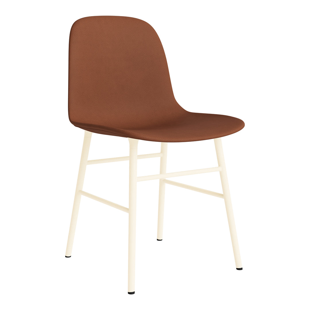 Modern Form Chair with Sturdy Metal Legs & Comfortable Upholstery - Perfect for Home Office, Living Room, or Dining Room Decor