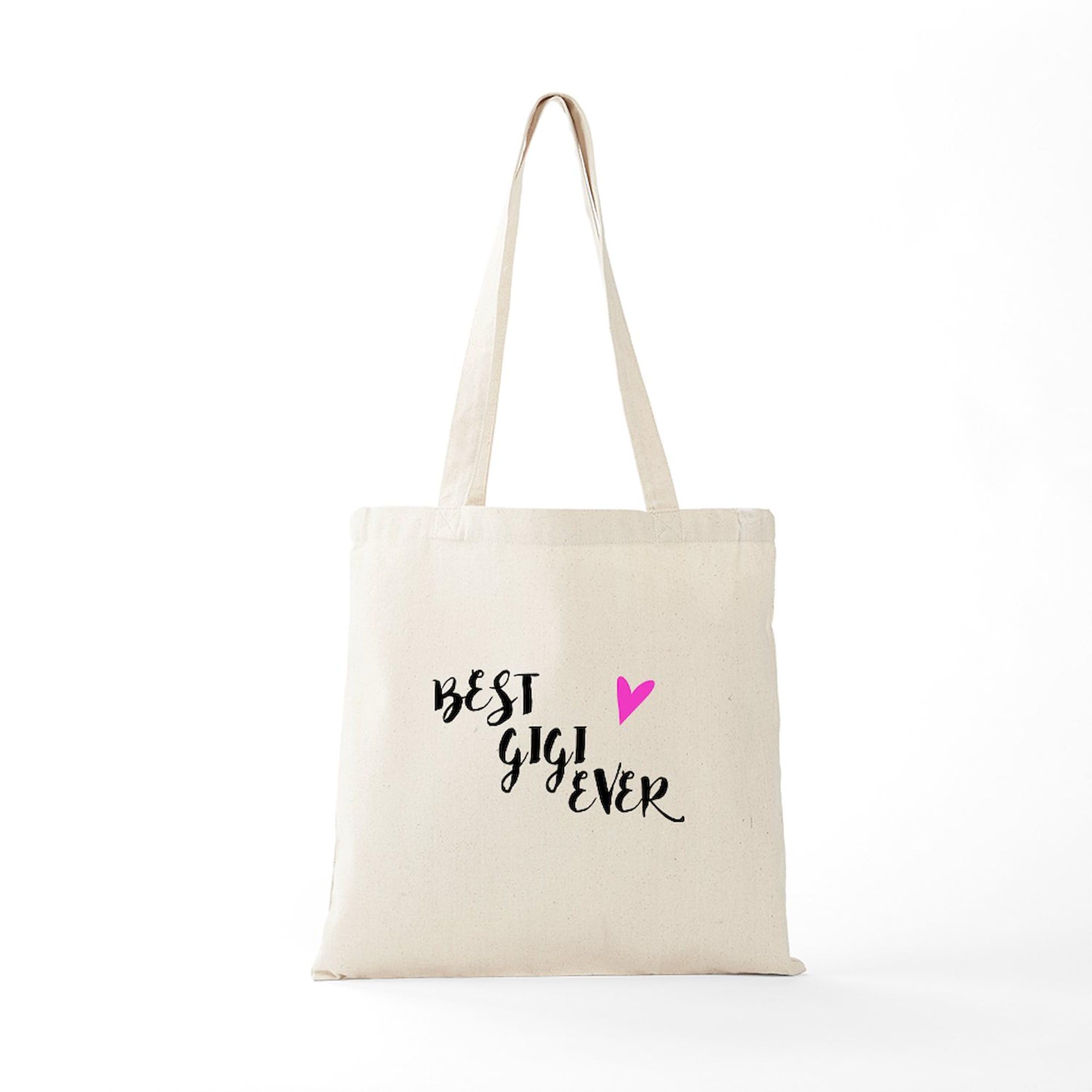 Best Gigi Ever Tote Bag - Natural Canvas Reusable Shopping Bag for Women | Eco-Friendly Grocery Tote, Beach Bag & Everyday Carry-All