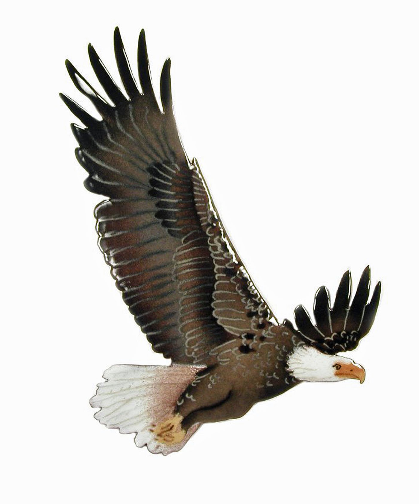 Majestic Bald Eagle Metal Wall Sculpture - Handcrafted Wall Art Decor for Living Room, Office & Outdoor Spaces - Premium Home & Garden Decoration