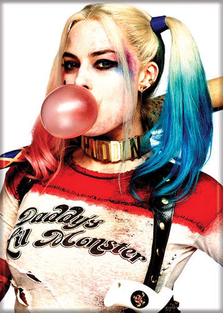DC Comics Suicide Squad Harley Quinn Magnet for Fridge & Locker - Fun Collectible