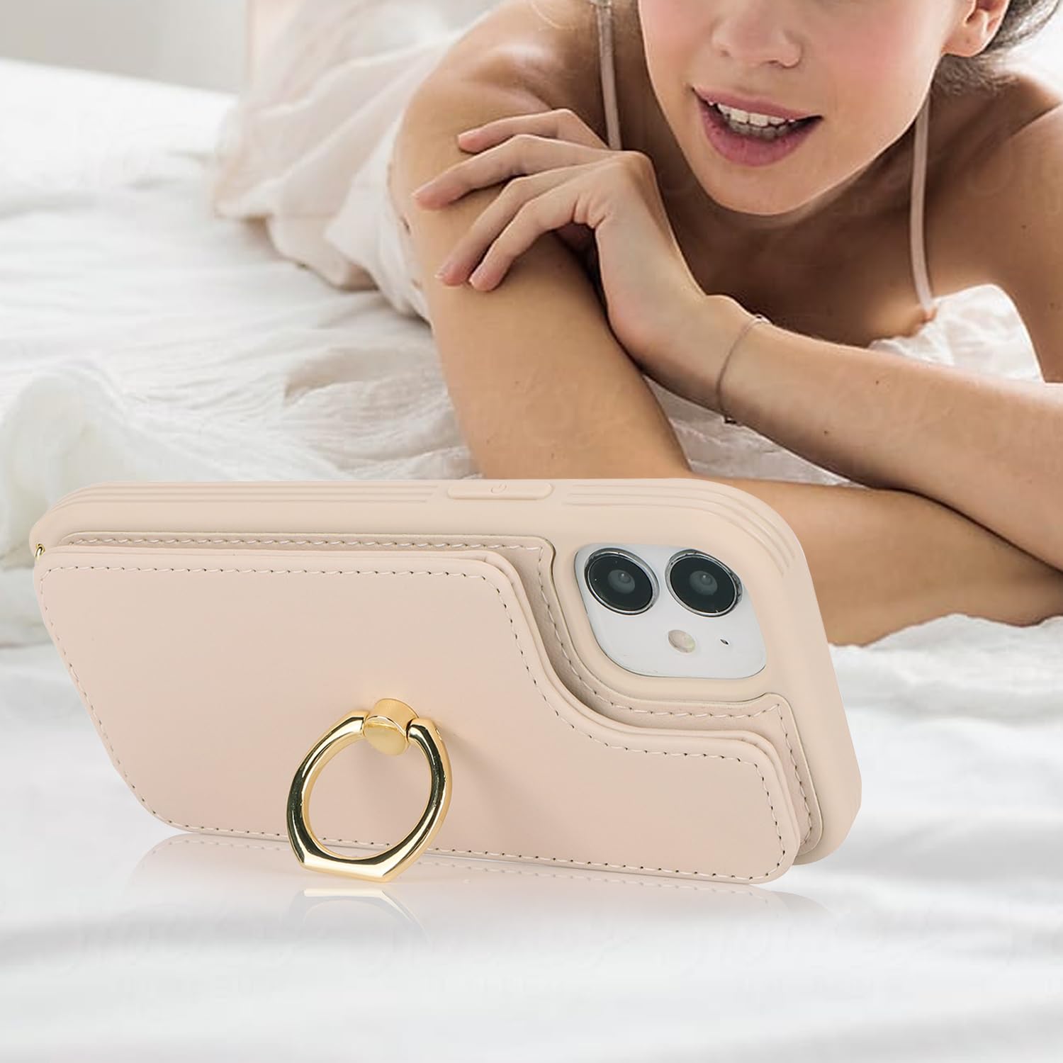 iPhone 12 Mini Wallet Case with Card Holder & Crossbody Strap - 5.4