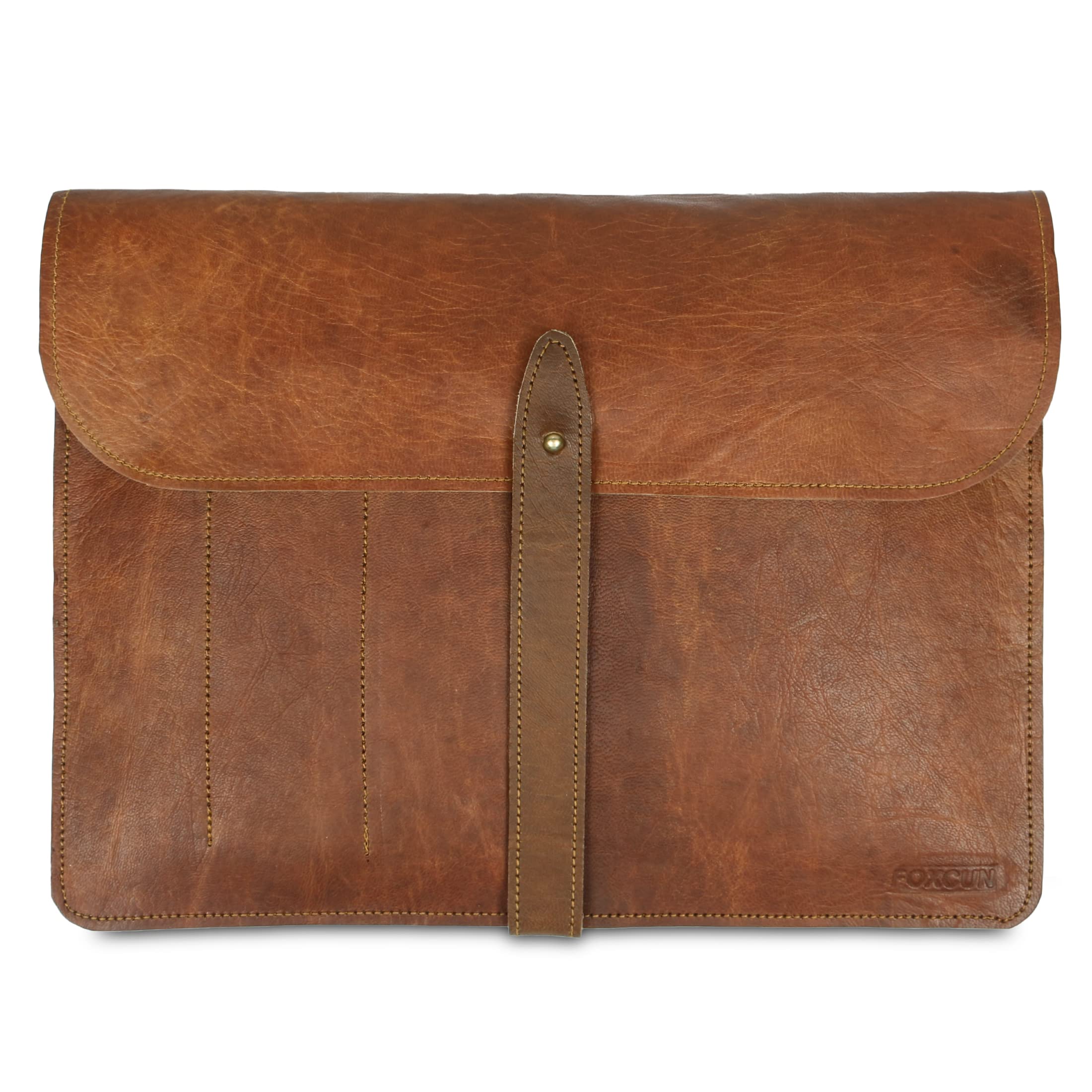 Premium Genuine Leather iPad Case for iPad Pro 11 (2020/2021) - 5th & 6th Generation - Brown Leather Sleeve & Protective Pouch | Perfect for Business, Travel & Everyday Use