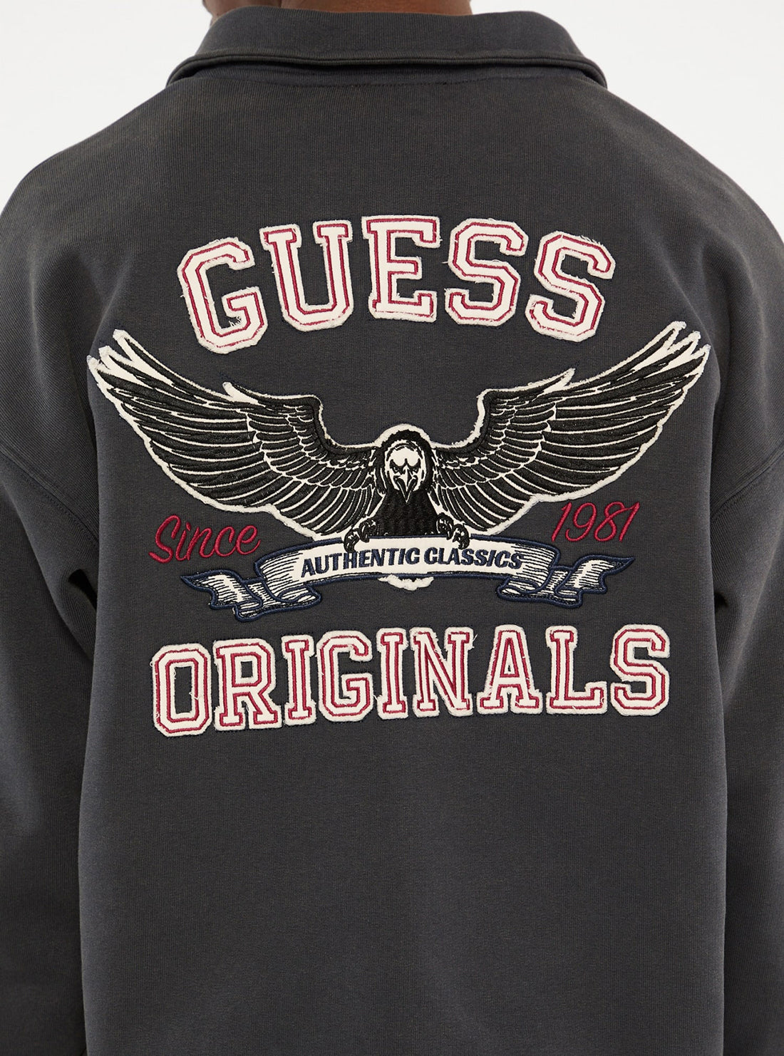 Guess Originals Grey Zip-Up Hoodie for Men & Women - Stylish & Comfortable Pullover for Casual Wear, Travel & Outdoor Activities