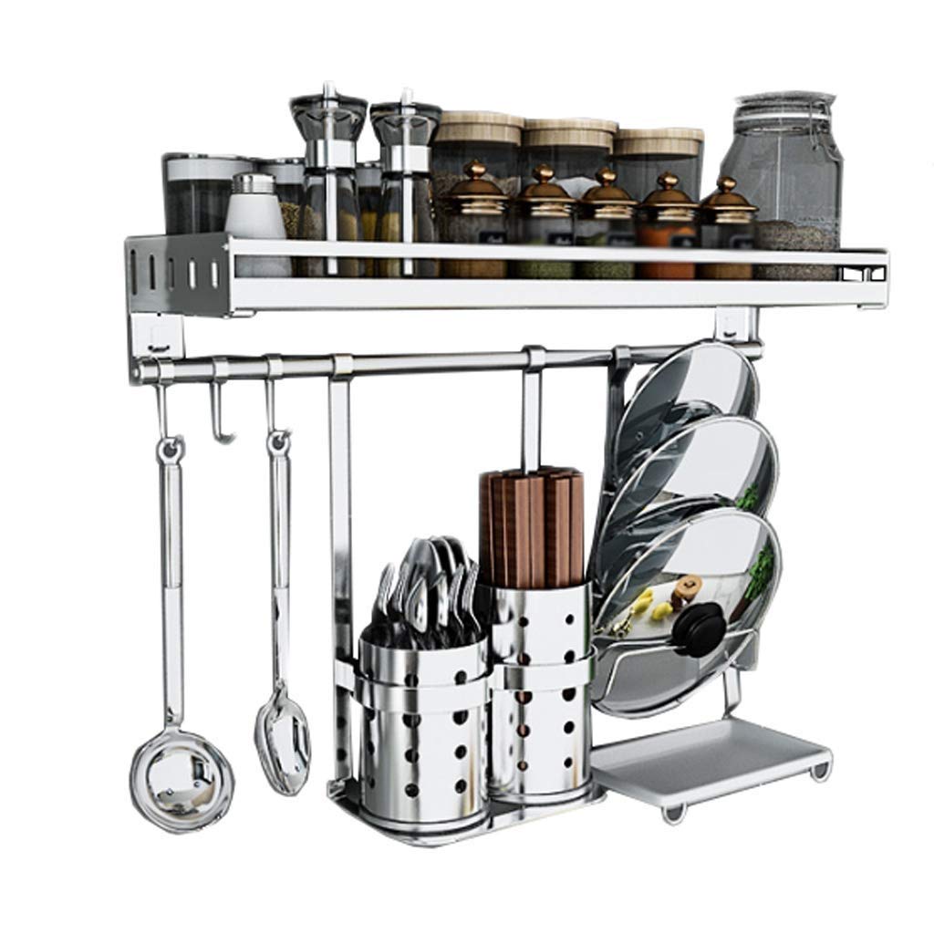 Stainless Steel Kitchen Drying Rack - Wall Mount Cutlery Holder for Utensils & Chopsticks - Space Saving Storage Solution for Small Kitchens
