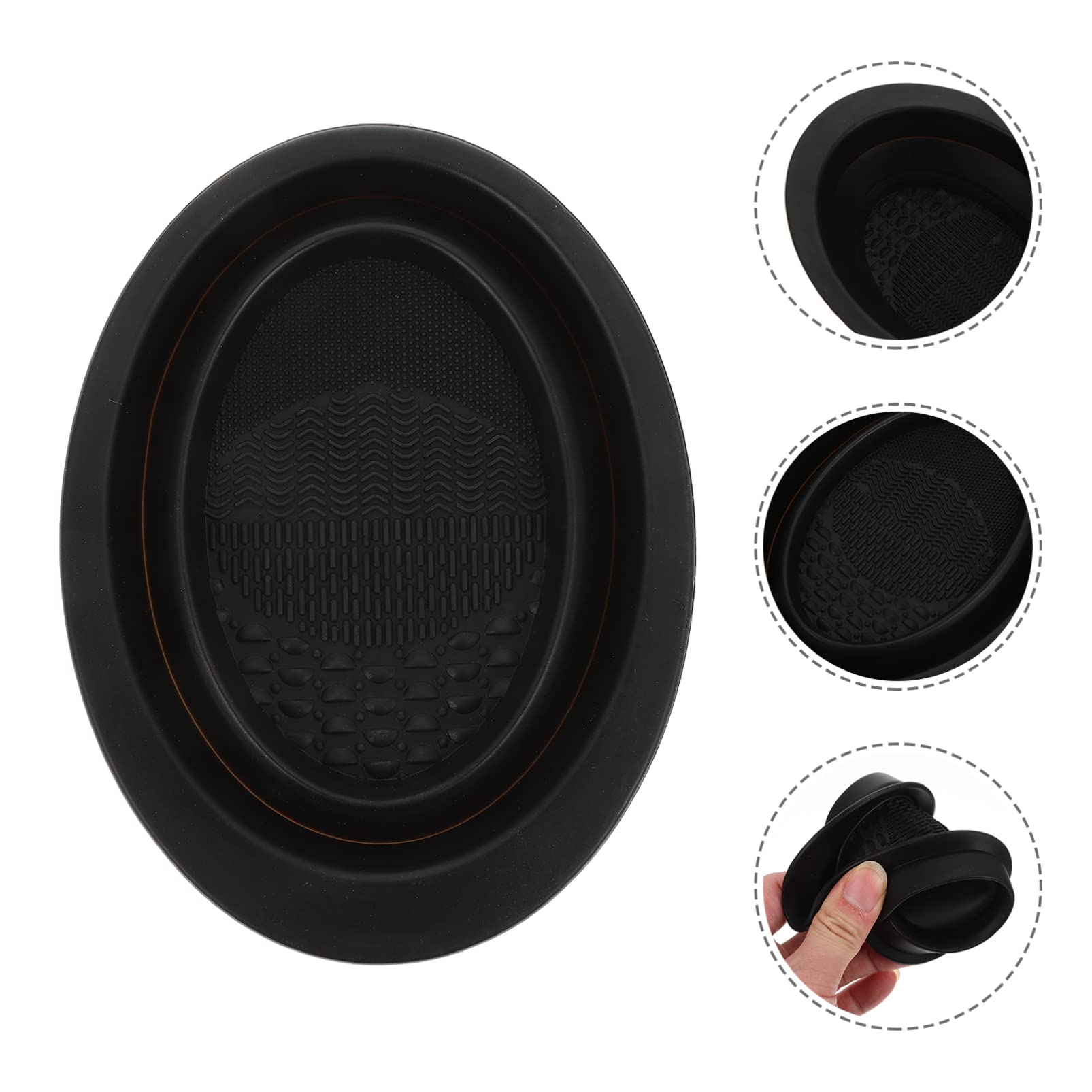Beaupretty Silicone Makeup Brush Cleaning Mat - Foldable Cosmetic Brush Cleaner for Washing Machine, Makeup Sponge & Powder Puff | Perfect for Home Salon, Travel & Professional Makeup Artists