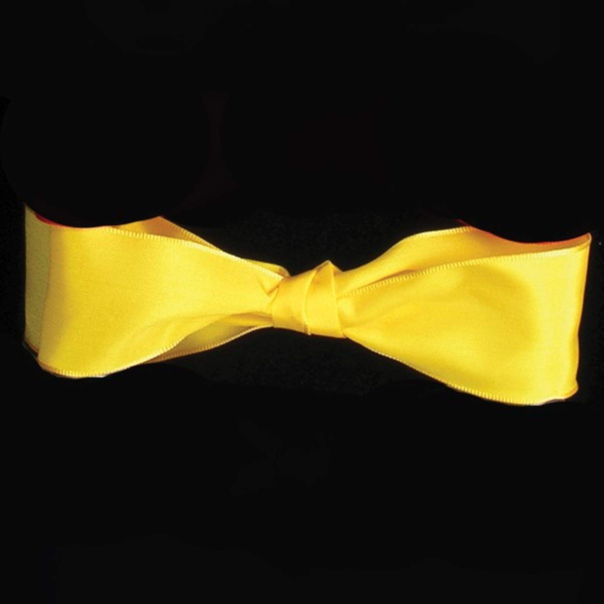 Sunshine Yellow Taffeta French Wired Craft Ribbon - 1.5 Inch x 27 Yards for Gift Wrapping, DIY Projects & Party Decorations