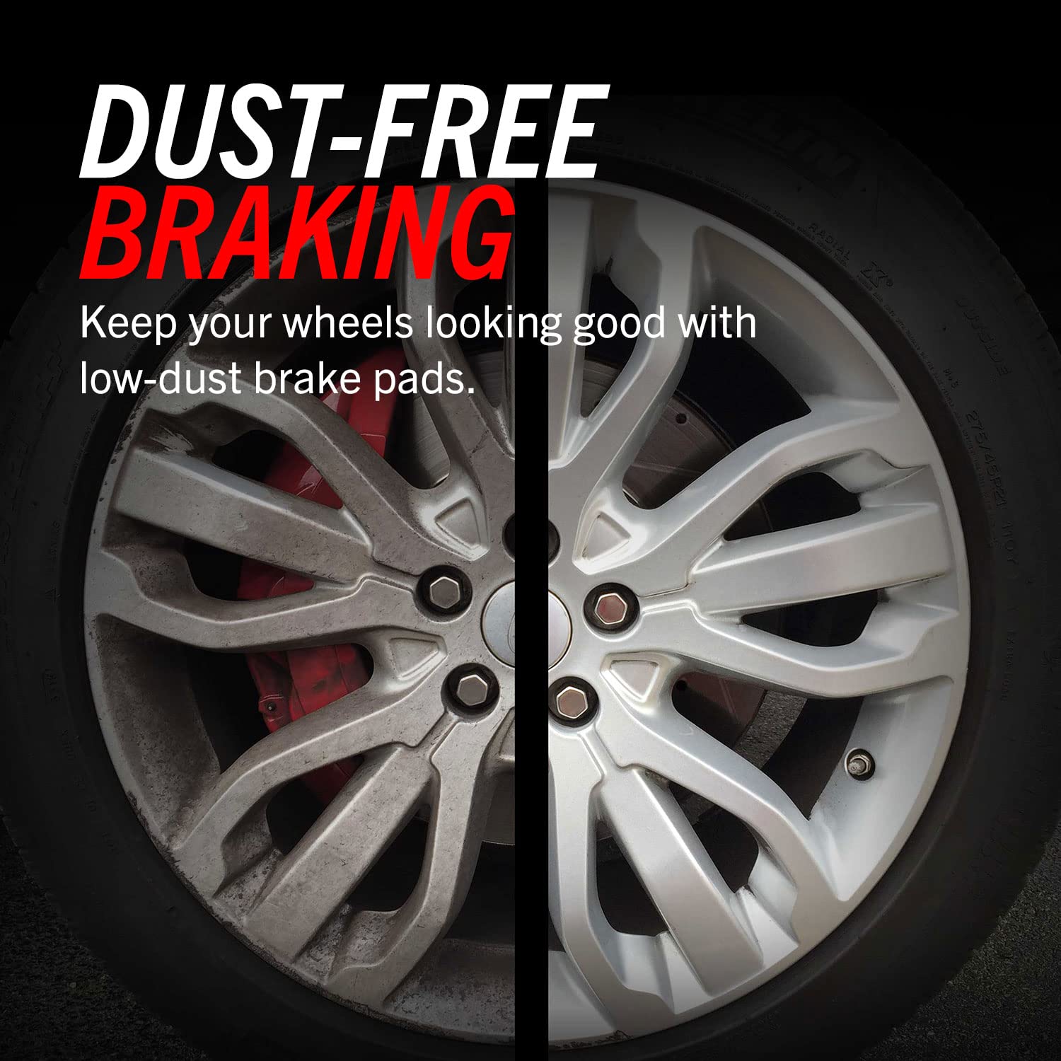 Power Stop 16-2301 Z16 Clean Ride Front Ceramic Brake Pads - Low Dust, Quiet Performance for Sedans & SUVs - Perfect for Daily Commuting & City Driving