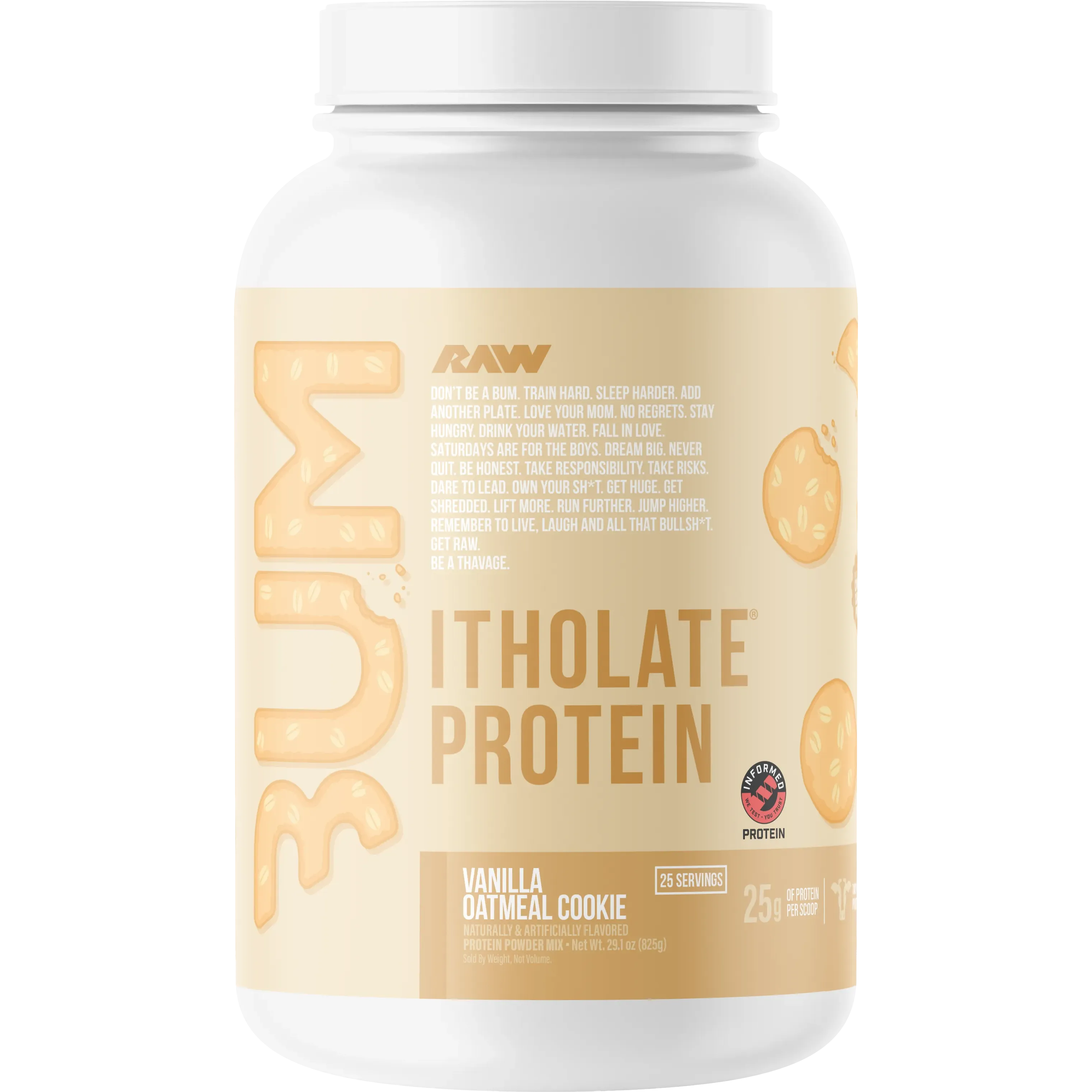 CBUM Itholate Protein Powder by RAW Nutrition - Premium Whey Isolate for Muscle Recovery & Growth - Ideal for Post-Workout, Gym, Fitness & Bodybuilding