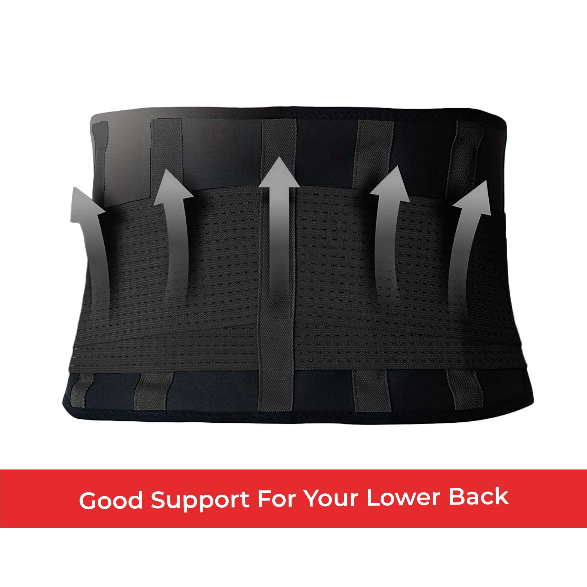 Adjustable JUTT Back Support Belt for Men & Women - Lumbar & Lower Back Pain Relief, Posture Corrector (Extra Large) - Ideal for Office Work, Driving, Gym & Heavy Lifting