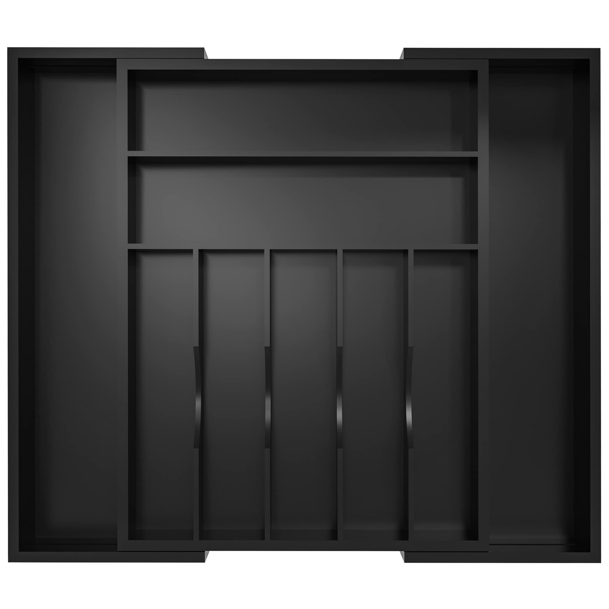 Expandable Bamboo Silverware Drawer Organizer with Dividers - 13.5