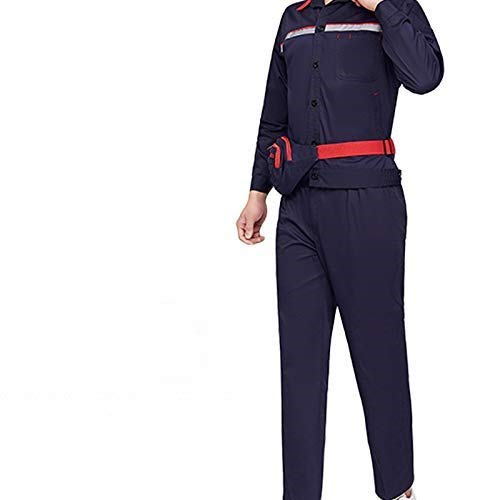 YUCHENGTECH Anti-Static ESD Suit - Unisex Electrostatic Protective Workwear for Cleanroom & Lab - Breathable Summer Coverall, Dark Blue (XL) - Ideal for Electronics Assembly, Medical Labs & Industrial Safety