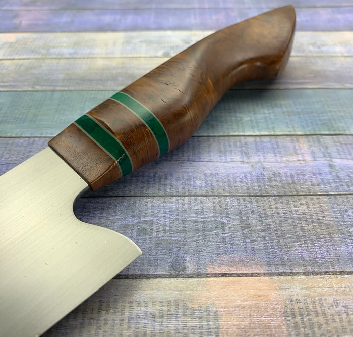 Joe Edson 215mm AEB-L Stainless Steel Euro Style Custom Chef Knife - Professional Kitchen Tool for Slicing, Dicing & Food Prep