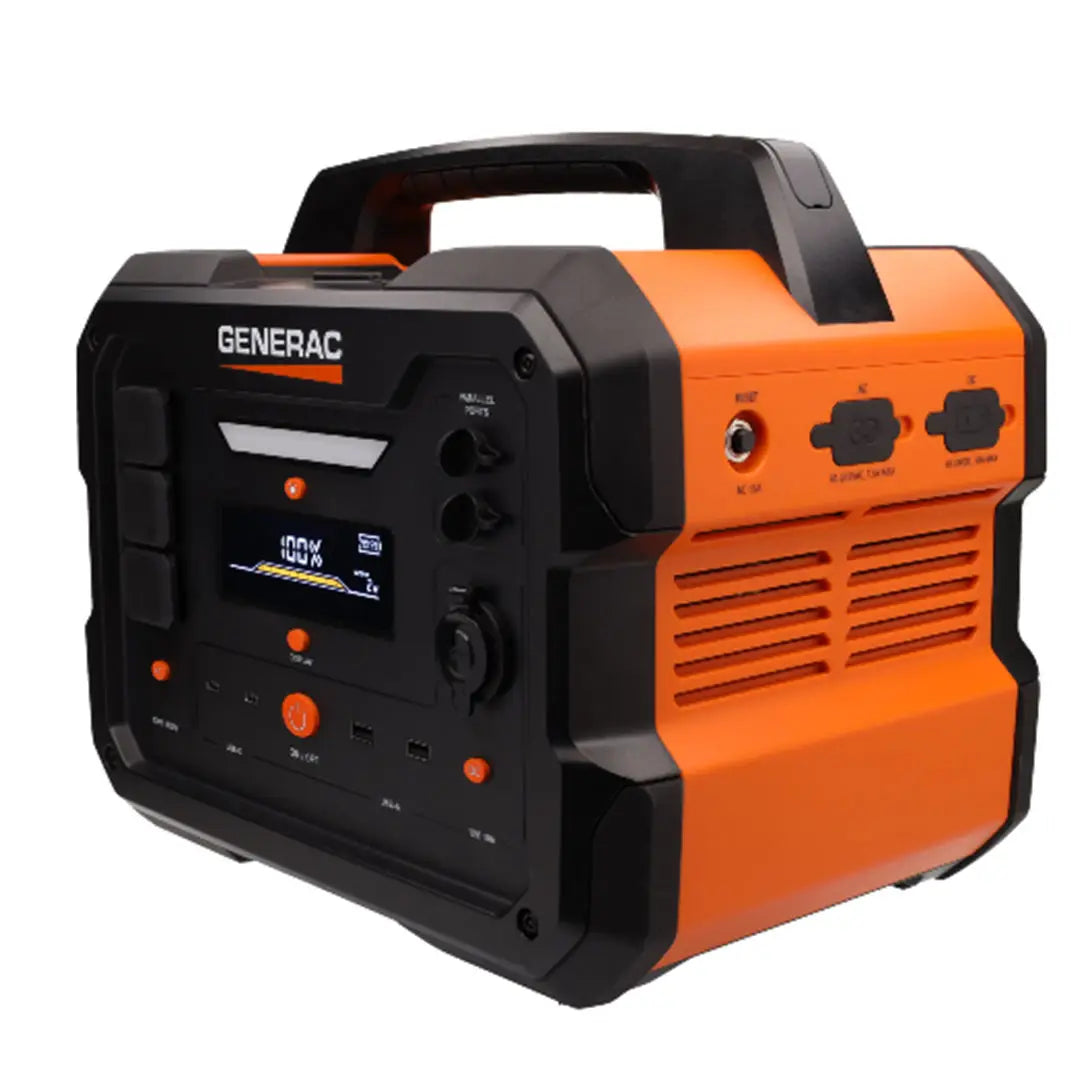 Generac 8025 GB1000 PS 1.6KW Portable Inverter Generator - Quiet, Lightweight & Fuel Efficient for Camping, RV Trips & Emergency Power Backup