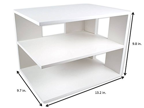 Victor Pure White Desk Shelf Organizer - 9.8