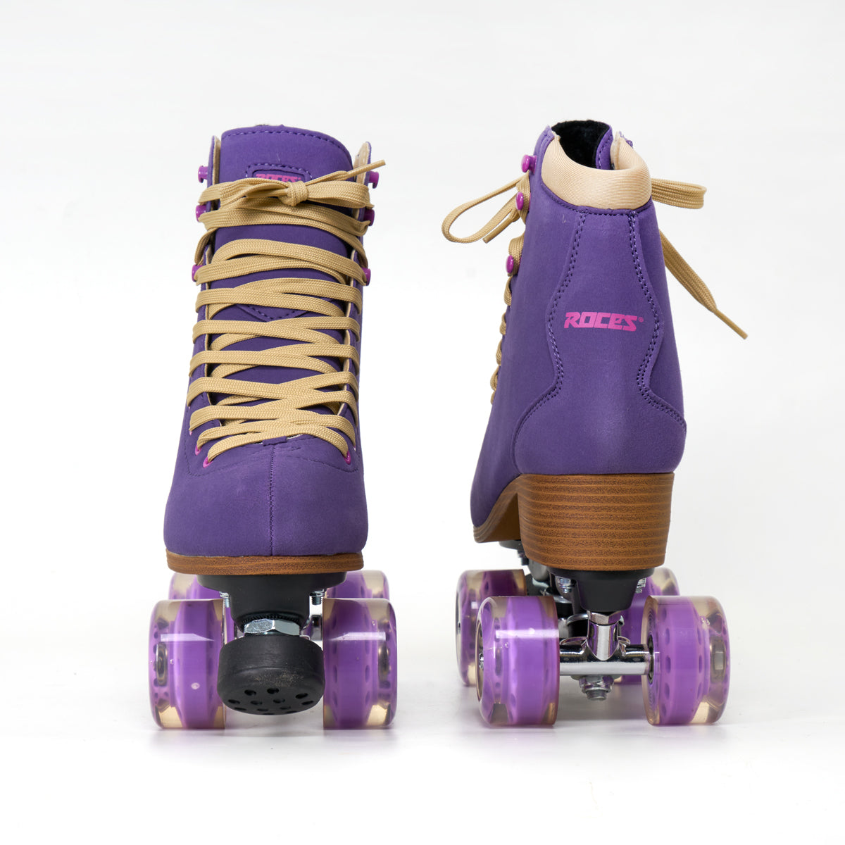 Roces Piper Roller Skates for Women - Purple Outdoor & Indoor Quad Skates for Beginners & Adults - Perfect for Rink, Park, Street Skating & Fitness