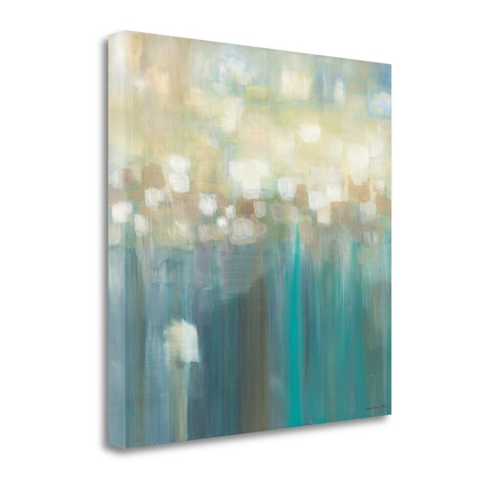 Karen Lorena Parker Aqua Light Fine Art Giclee Print - Gallery Wrapped Canvas Wall Art - Ready to Hang - Perfect for Living Room, Bedroom & Office Decor
