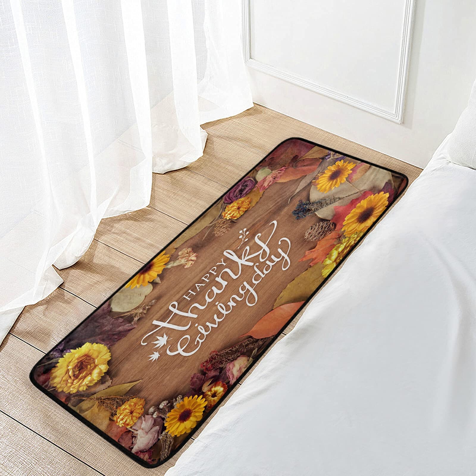Non-Slip Washable Kitchen Rugs and Mats - Absorbent Cushioned Floor Mat for Sink Area - 39