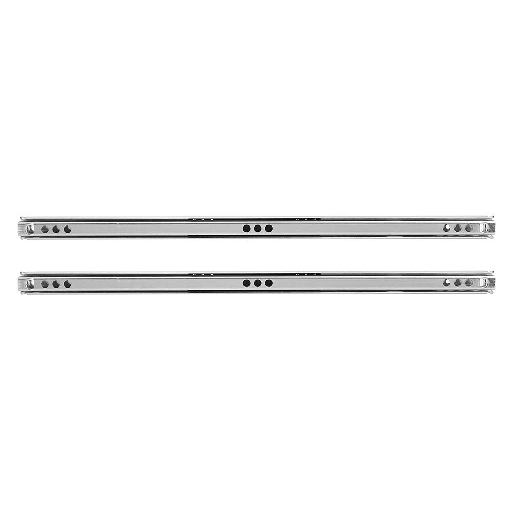 Heavy Duty Drawer Slides for Cabinets - 16 Inch Full Extension Ball Bearing Drawer Guides - Corrosion Resistant Steel for Tool Cabinets, Kitchen & Office Furniture (Perfect for Smooth Gliding & Organizing Storage Spaces)