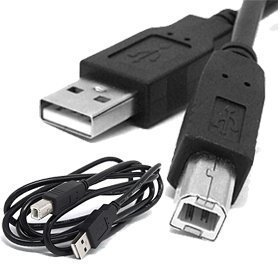 USB Printer Scanner Cable for HP Officejet 2620, Canon SELPHY CP910, Epson Workforce WF-3640 | Universal All-in-One Printer Cord | Home Office & Photo Printing Solution