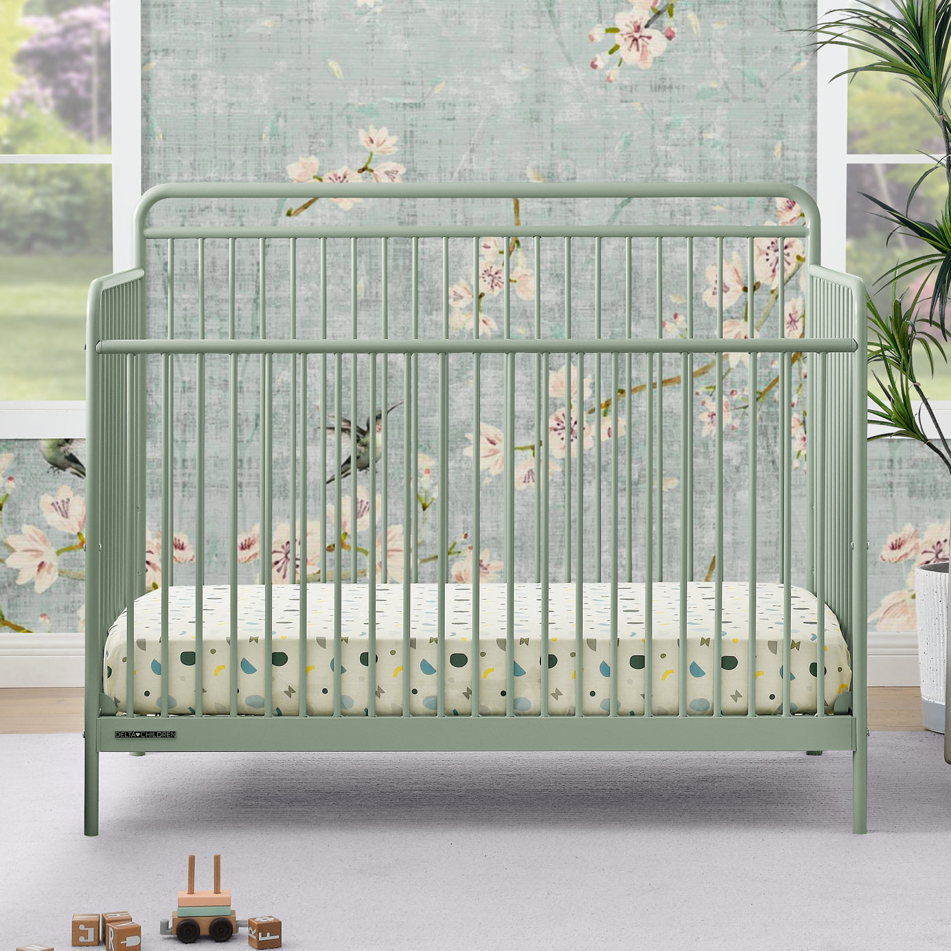 Hayden 5-in-1 Convertible Baby Crib - Toddler Bed, Daybed & Full-Size Bed | Safe Nursery Furniture for Newborns & Kids | Perfect for Bedrooms & Daycare Centers