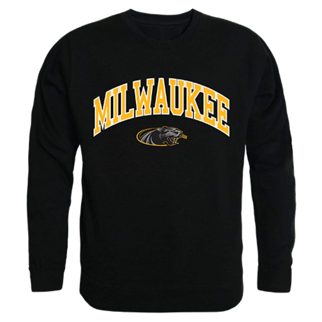University of Wisconsin Milwaukee Campus Crewneck Pullover Sweatshirt - Black | Comfortable College Apparel for School Spirit & Casual Wear