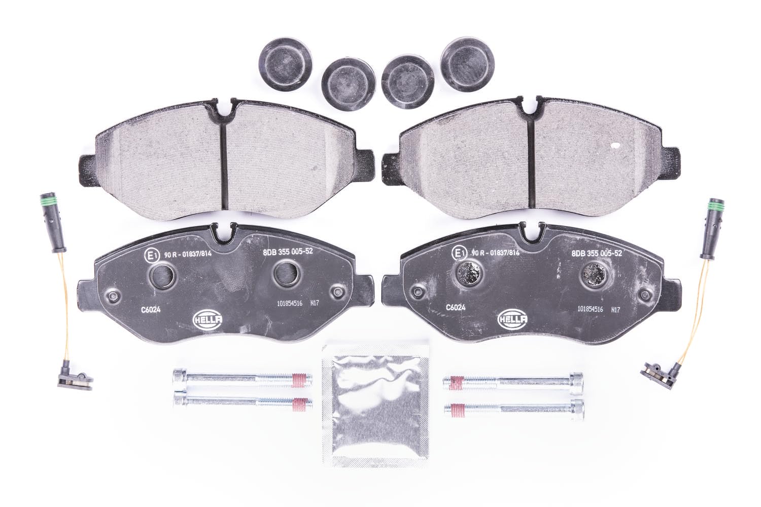 HELLA PAGID 355005521 Premium Disc Brake Pad Set - High Performance Brake Pads for Smooth & Safe Stops - Perfect for Daily Commuting & Highway Driving