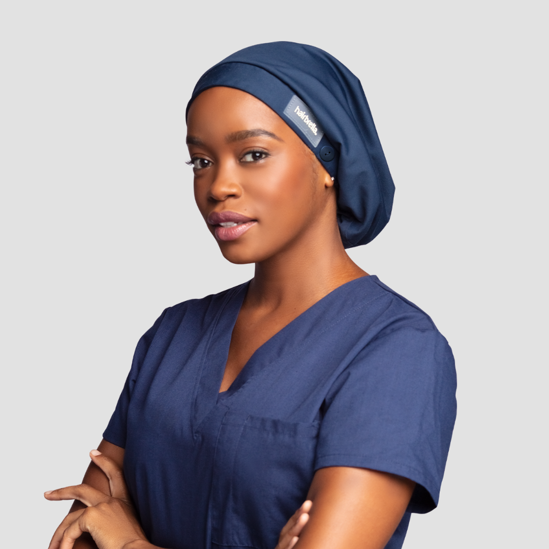 Satin Lined Hairbrella Scrub Cap for Women - Soft & Comfortable Surgical Hat for Nurses, Doctors & Healthcare Workers - Perfect for Hospitals, Clinics & Medical Procedures