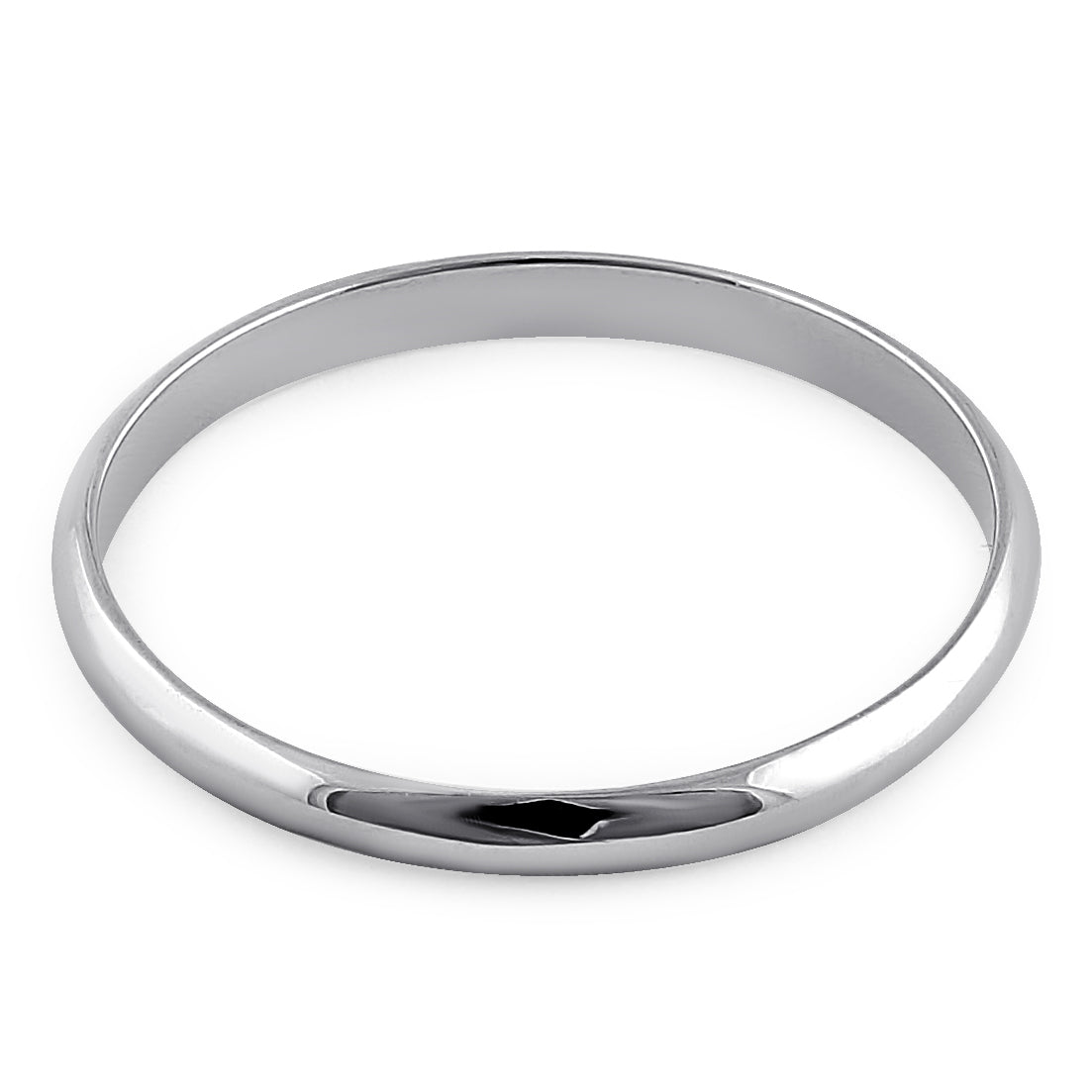 14K White Gold 2mm Wedding Band for Women & Men - Classic Solid Comfort Fit Ring for Engagement, Anniversary & Everyday Wear