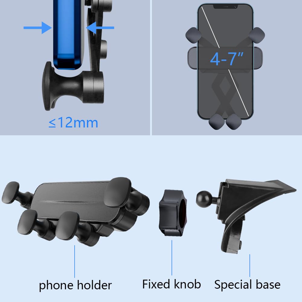 Universal Car Phone Holder Mount for Mazda CX-30 (2020-2025) - Dashboard & Vent Smartphone Bracket - Hands-Free Driving Accessories for Safe Navigation & Streaming