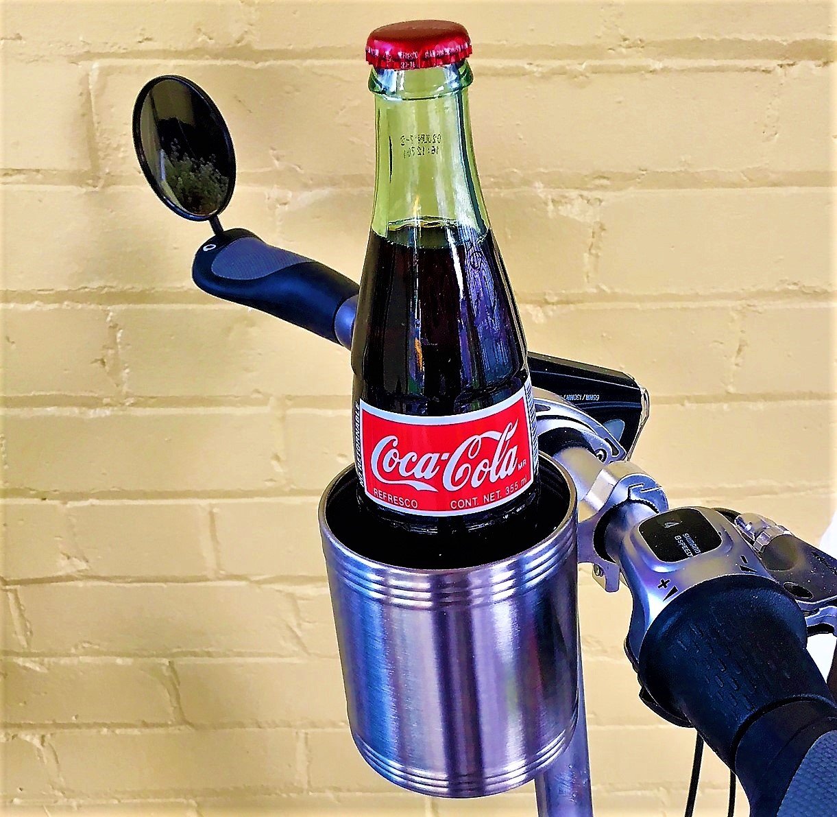 Stainless Steel Bike Cup Holder - Universal Water Bottle Holder for Bicycles, Cycling, Commuting & Outdoor Adventures