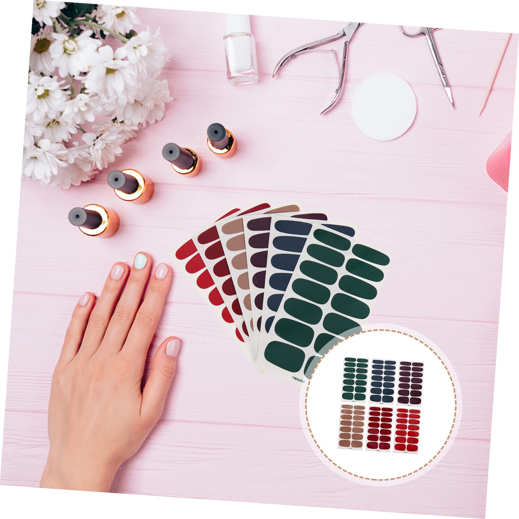 FRCOLOR 12 Sheets Kids Nail Art Stickers - Colorful Nail Decals for Girls, DIY Nail Polish Wraps, Full Wrap Nail Stickers for Parties & Special Occasions | Perfect for Birthday Gifts, Sleepovers, and Spa Days