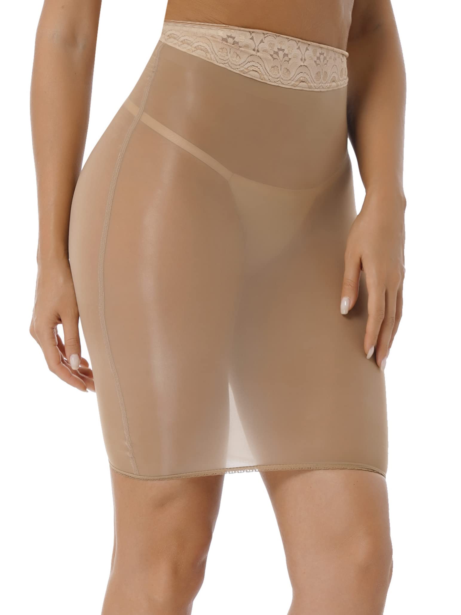 Women's High Waist Shiny Bodycon Mini Skirt - Sexy Stretchy Shimmer Party Skirt for Nightclub, Date Night & Festival Outfits