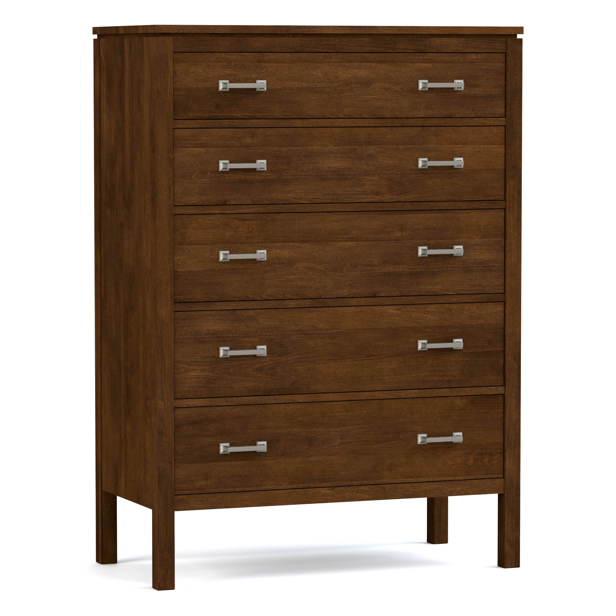 Dwyer Tall Chest - 5-Drawer Solid Wood Dresser for Bedroom Storage | Modern & Spacious Organizer for Clothes, Linens & Accessories | Perfect for Master Bedroom, Guest Room & Dorm Organization