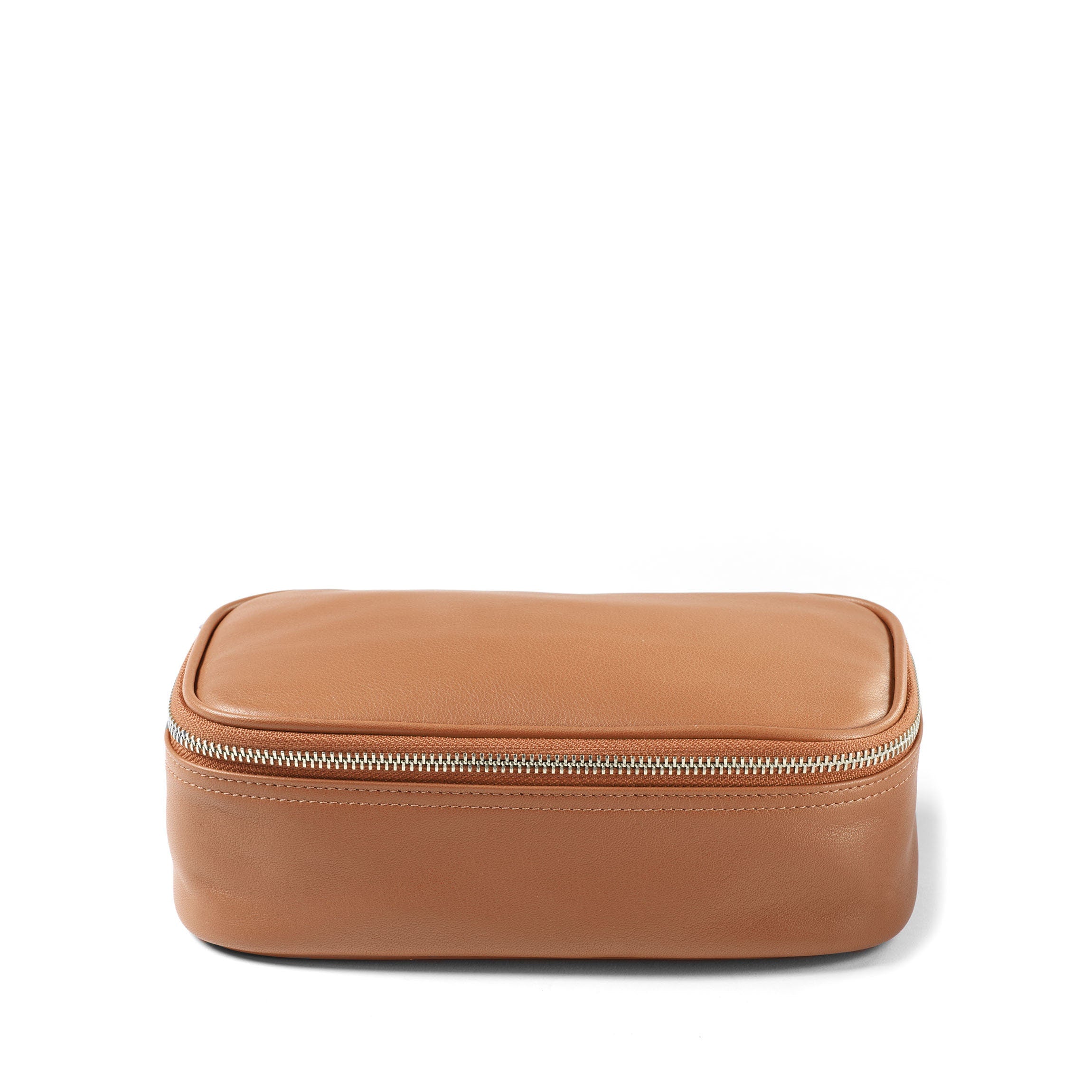Premium Medium Tech Bag Organizer in Cognac - Perfect for Laptops, Tablets & Travel Accessories - Ideal for Work, School & Business Trips