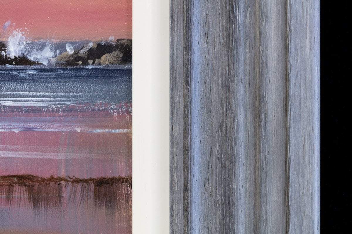 Original 'A Stroll by the Sea' Coastal Wall Art Print - Perfect for Beach House Decor, Living Room & Bedroom Wall Decorations
