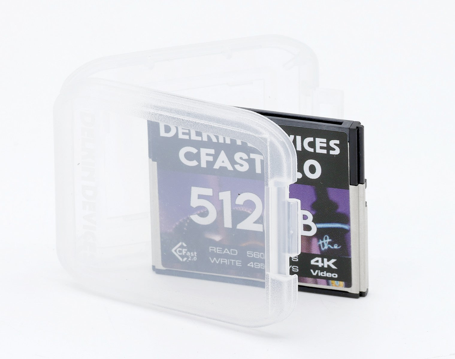 Open Box Delkin Devices CFast 2.0 512GB Cinema Memory Card for Professional 4K/8K Video Cameras - Perfect for Filmmaking, Broadcast & High-Speed Photography