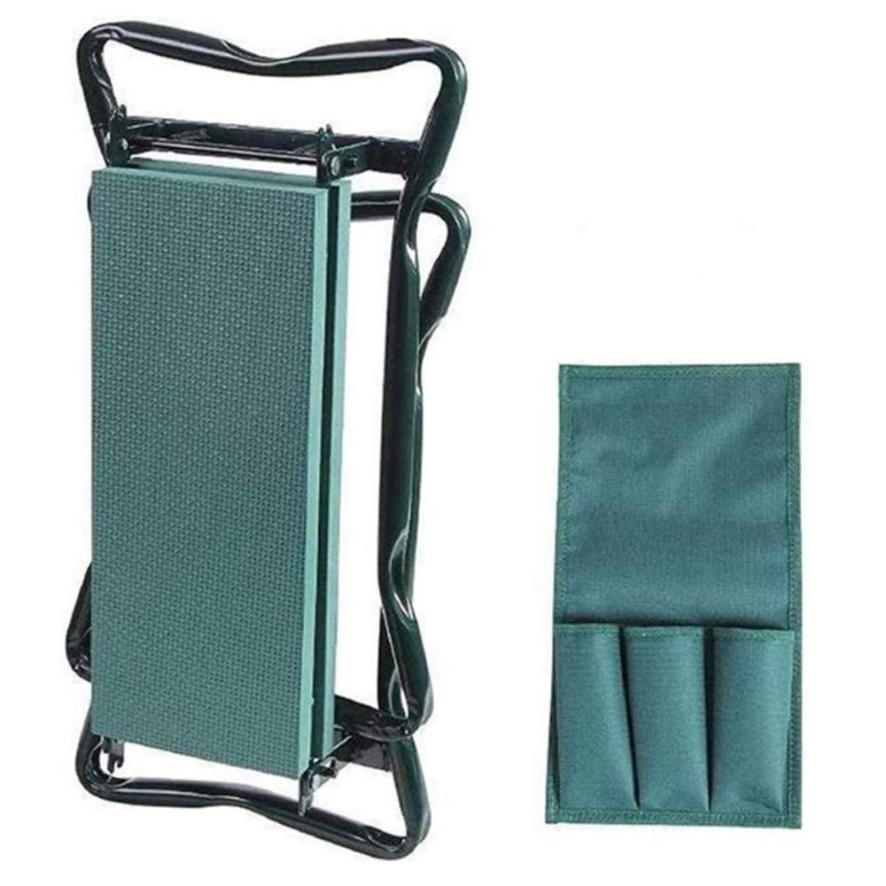 **QSCVDEA 2-in-1 Garden Kneeler & Seat with Tool Bag - Portable Folding Kneeling Pad & Bench for Outdoor Gardening, Lawn, Patio - Comfortable Soft Foam Cushion for Kneeling & Sitting**    *(Perfect for Planting, Weeding, Landscaping & Relaxing in Your Garden or Backyard)*