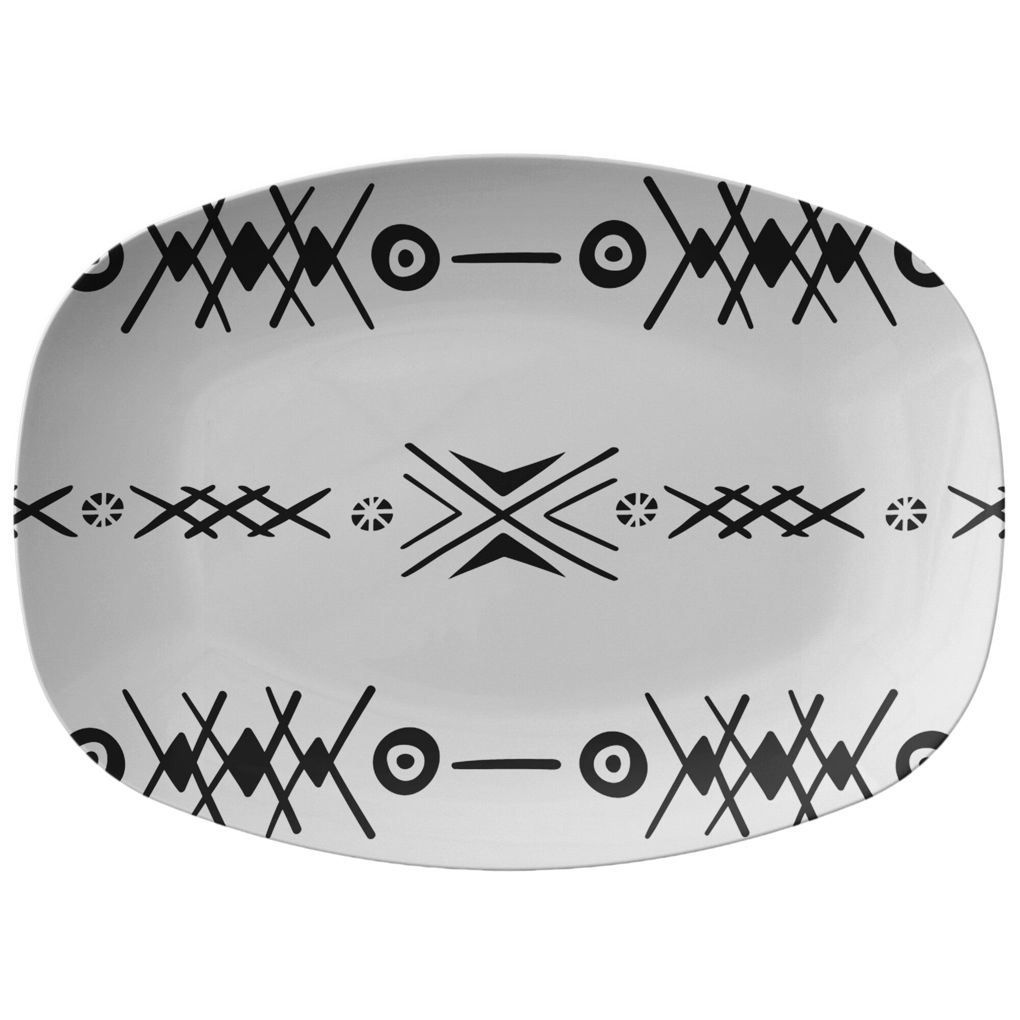 Sahara Sands Plastic Serving Platter - Durable & Stylish Party Tray for Entertaining, BBQs, Picnics & Home Decor