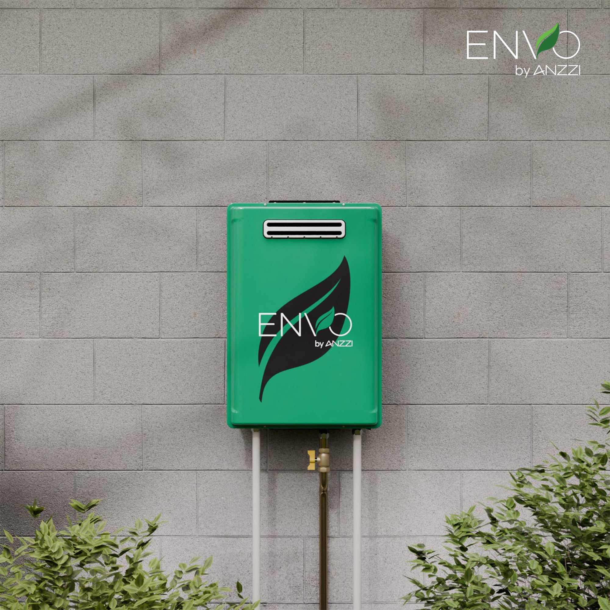 Anzzi Envo 7.8 GPM 180,000 BTU Natural Gas Tankless Water Heater for Outdoor Use - 120V Energy Efficient Instant Hot Water System - Perfect for Patios, Pools, and Outdoor Showers