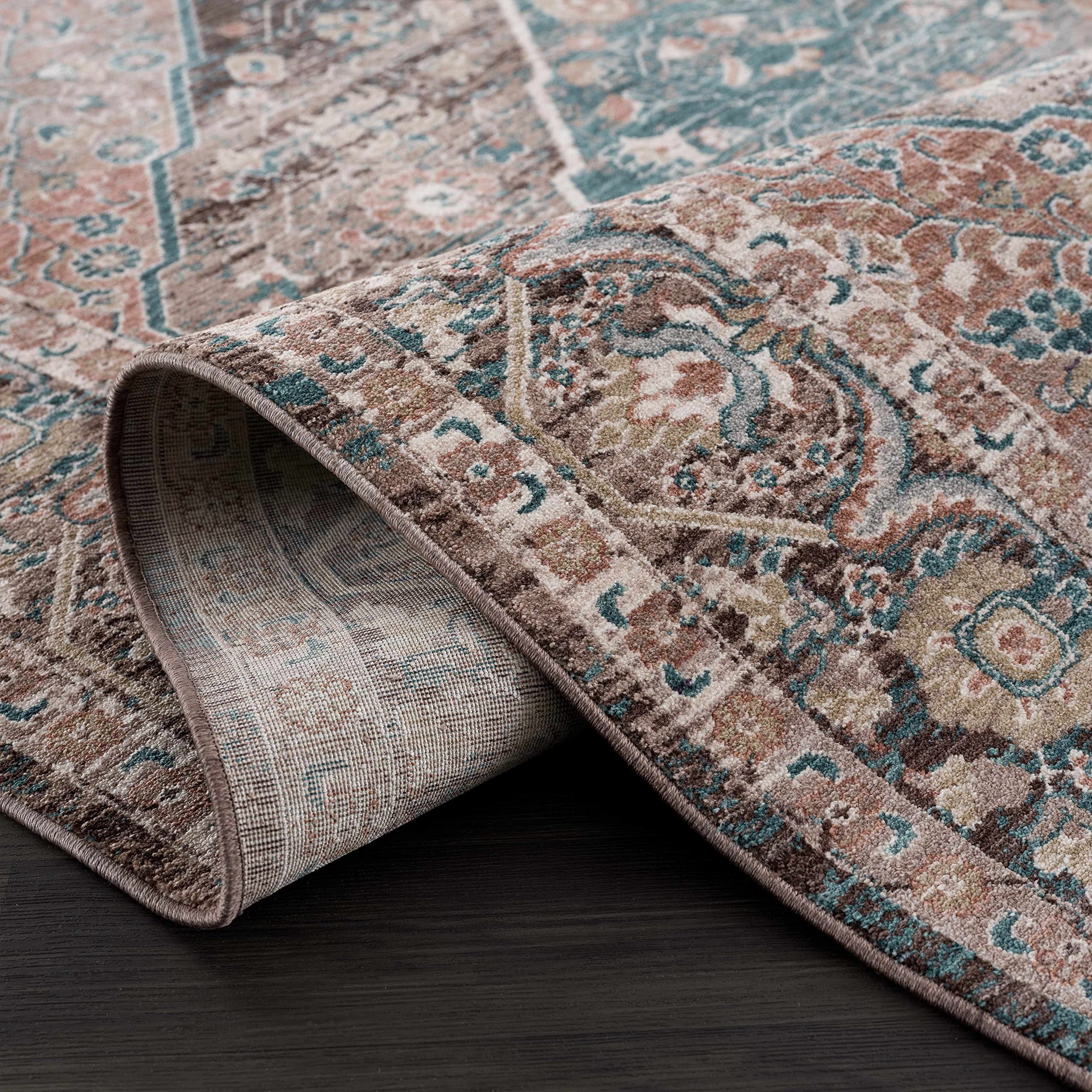 Traditional Medallion Oriental Round Area Rug 5'3