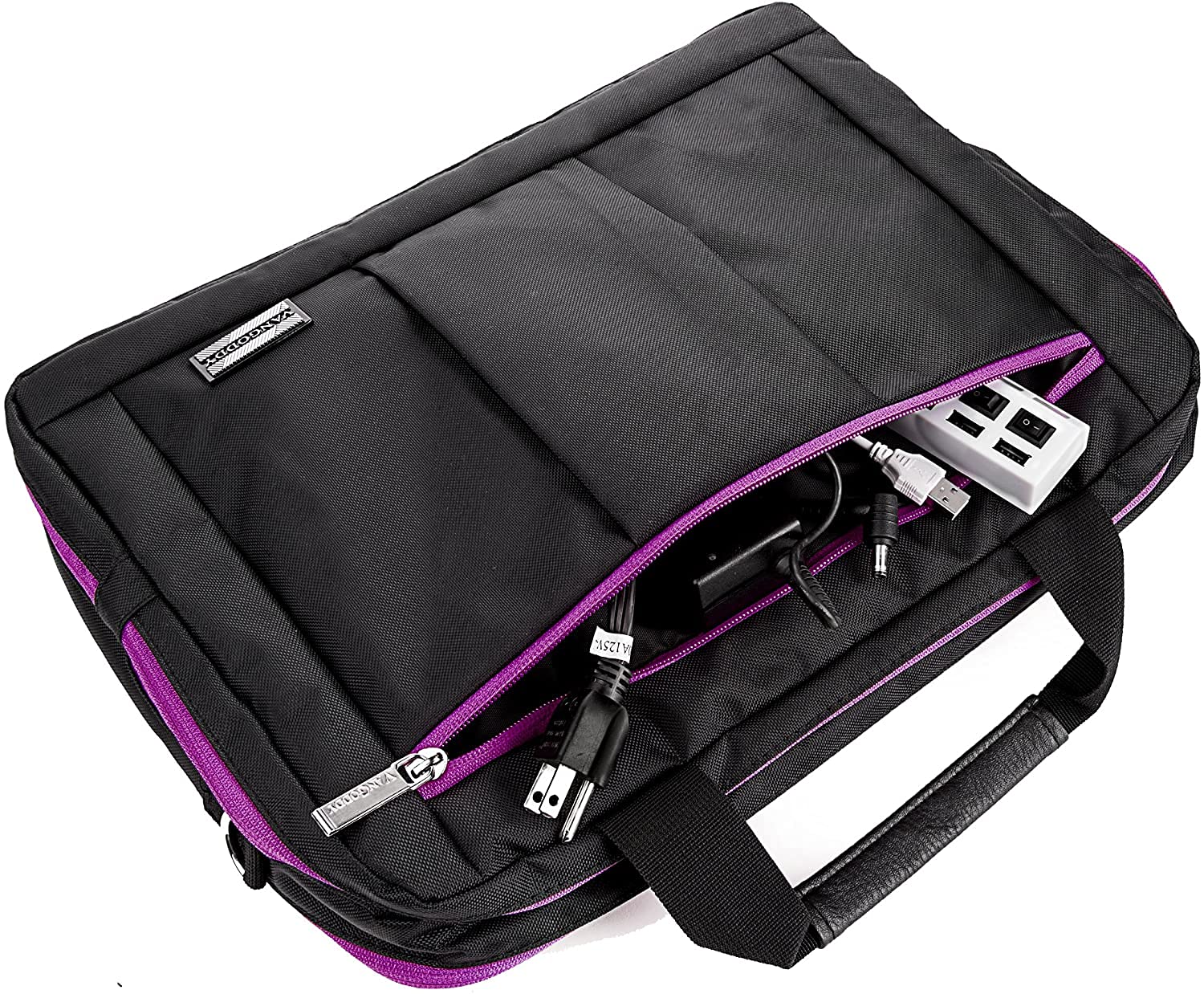 Leather College Briefcase Messenger Bag for Dell Inspiron 11, iPad Air, MacBook - Stylish Laptop Bag for Work, School & Business Travel