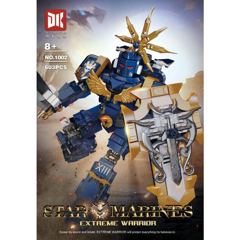600+ Pieces DK Star Marines Imperial Fists Warhammer 40K Miniatures - Perfect for Tabletop Gaming, Wargaming & Collectors
